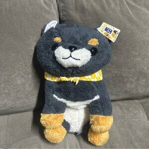 🐶🐶 Amuse Mameshiba Shiba Inu Plush Stuffed Puppy Dog Yellow Bandana 🐶🐶